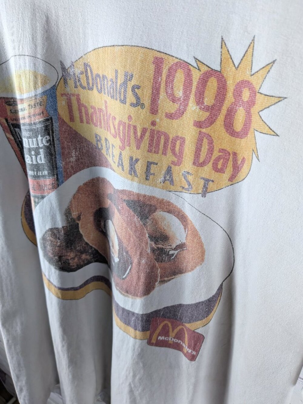 Retro McDonald's 1998 Breakfast Graphic Tee 3XL - Picture 2 of 6
